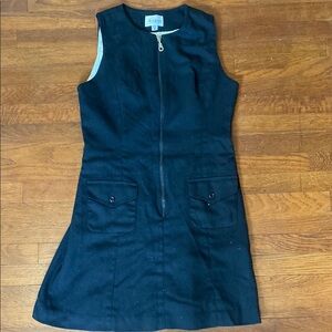 Elegant Black Sleeveless Mini Dress